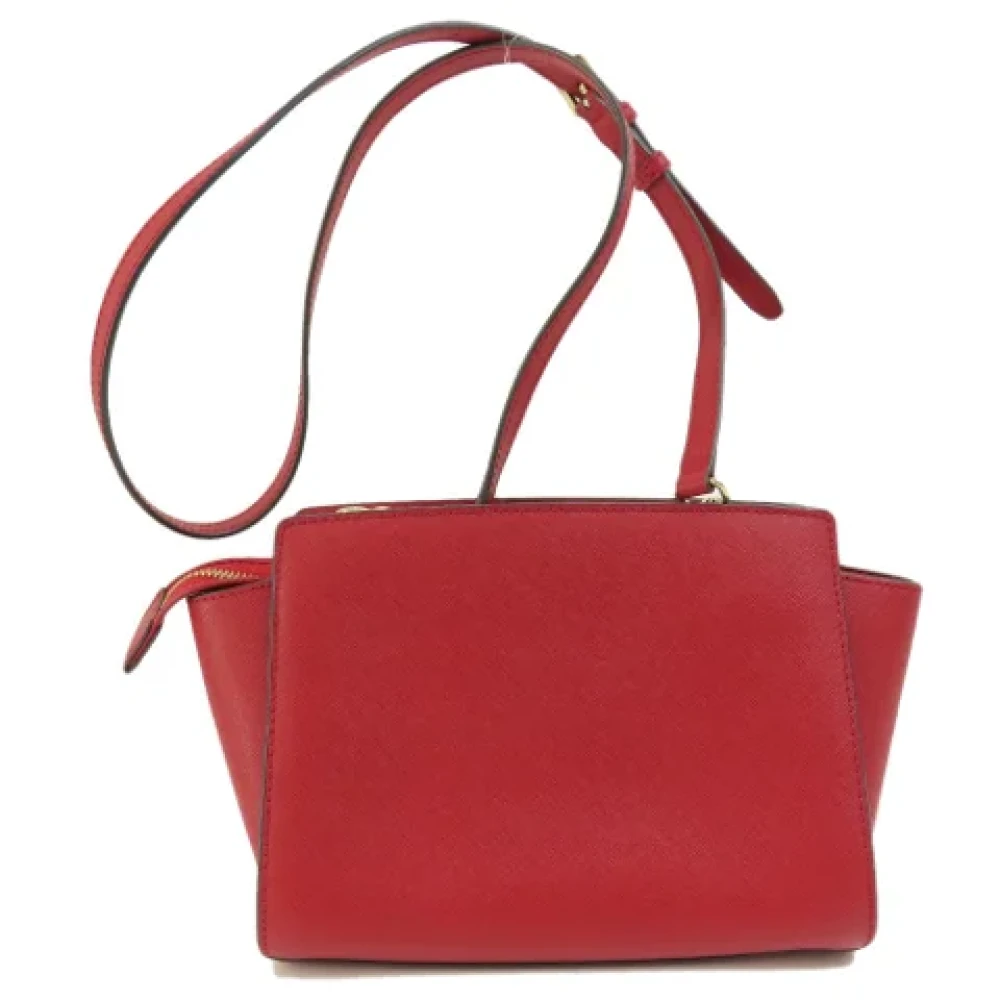 Michael Kors Pre-owned Leather shoulder-bags Red Dames