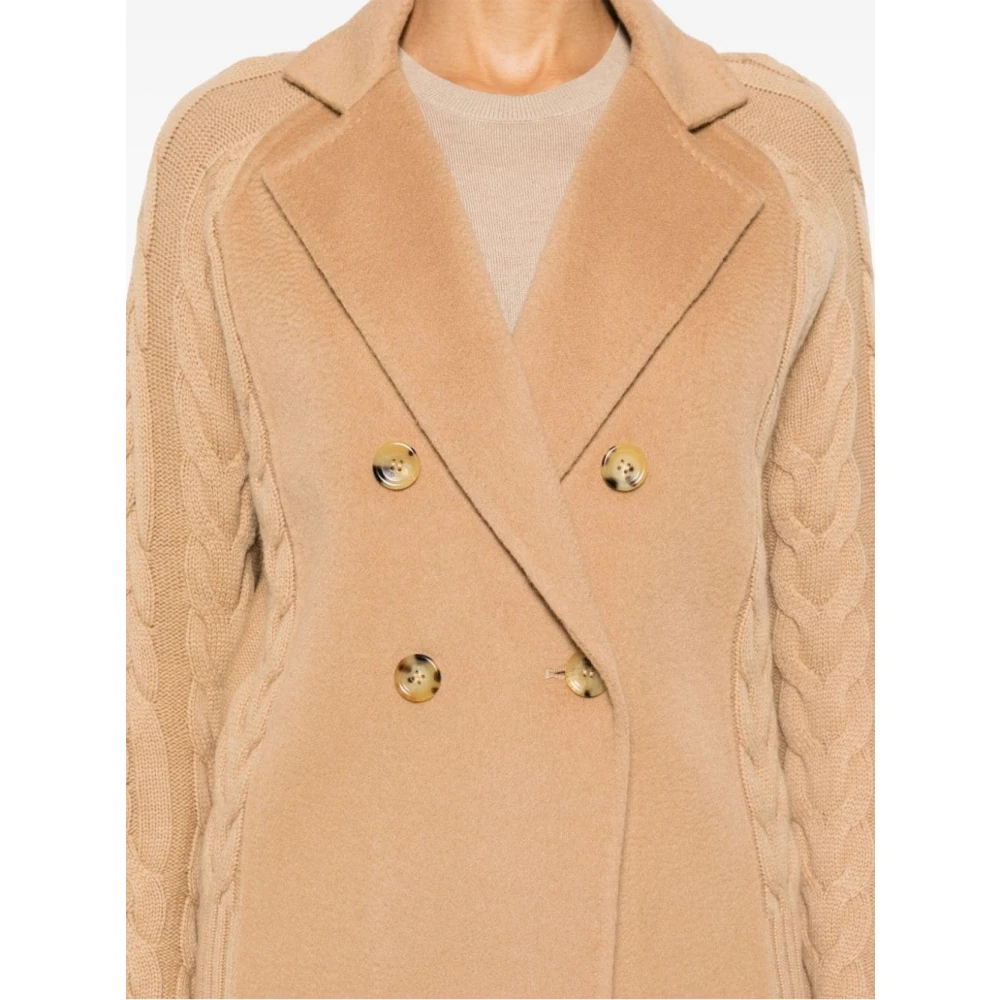 Max Mara Elegante Micio Jas voor Vrouwen Brown Dames