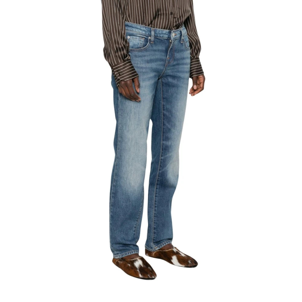 7 For All Mankind Seven Jeans - Female - Straight Fit Jeans - Blue - W30 - Jeans