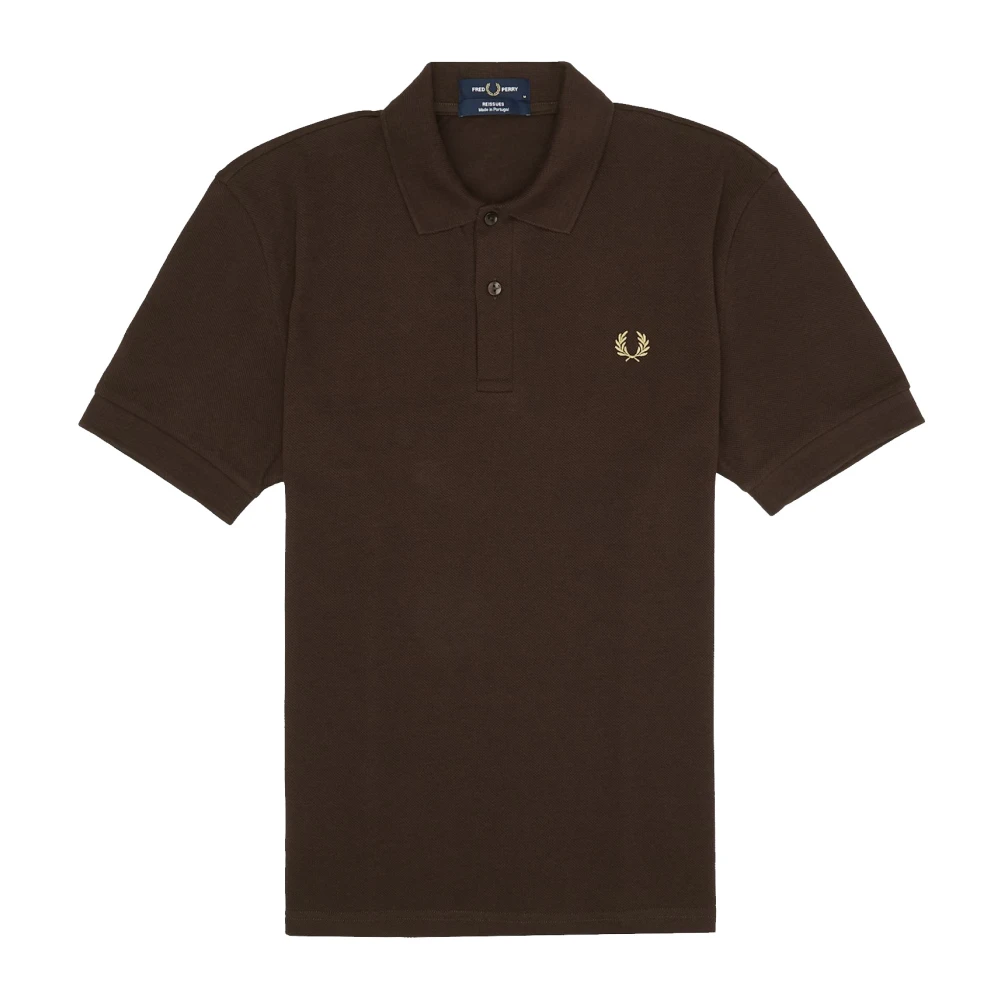 Fred Perry Rich Brown Pique Polo Återutgivning Brown, Herr