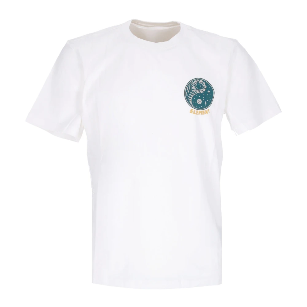 Element Off White Tee met Timber Borduurwerk White Heren