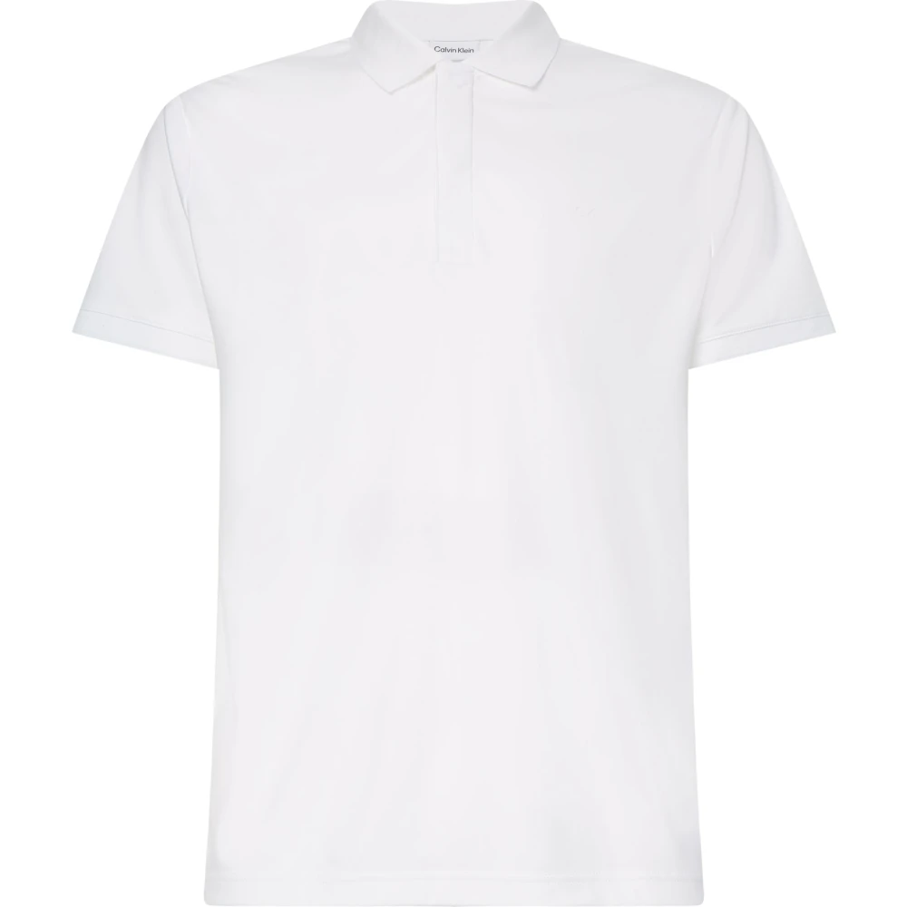 Calvin Klein Moderne Liquid Touch Polo Shirt White Heren