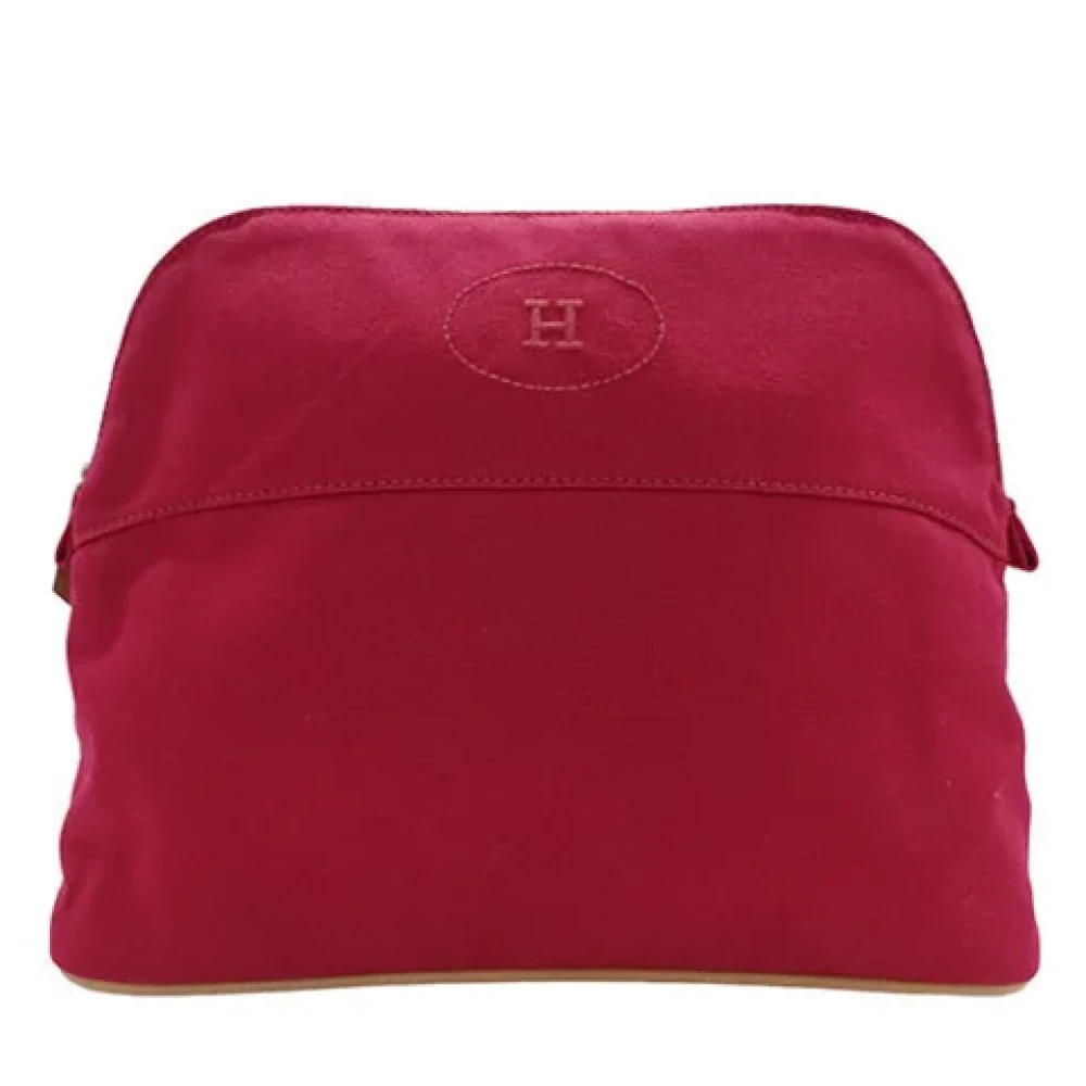 Hermès Vintage Pre-owned Canvas clutches Red Dames