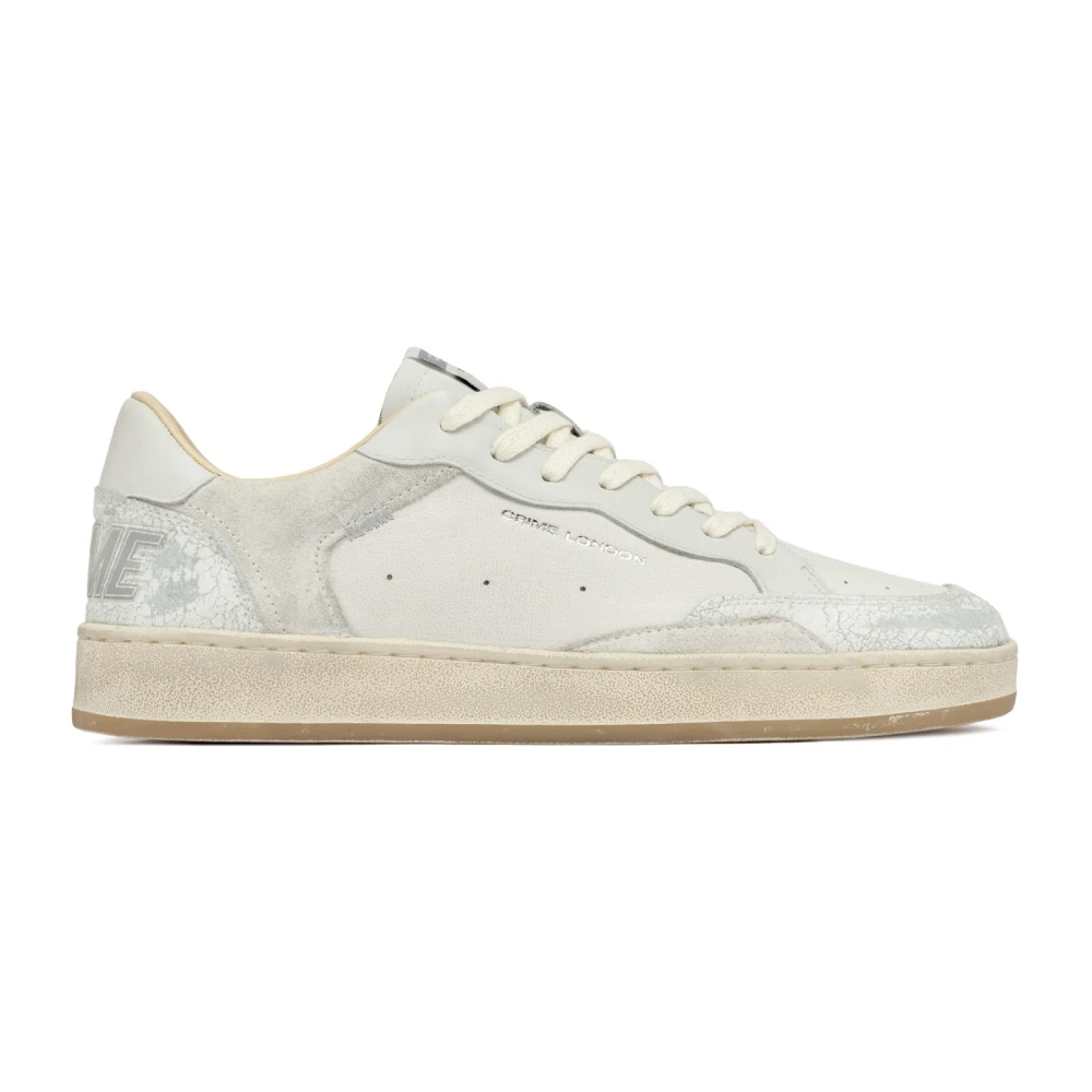 Crime London Men's White Sneakers, 11 Uk, Chelsea Moon Knight