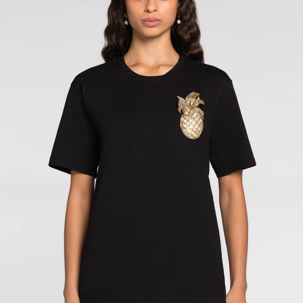 Roberto Cavalli Stijlvol T-shirt voor Mannen en Vrouwen Black Dames