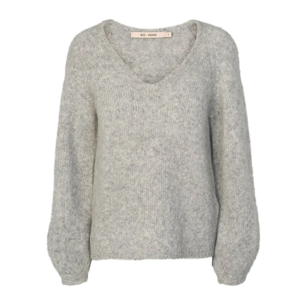 RUE de Femme Elegante Alpaca Gebreide Kleding in Licht Grijs Gray Dames