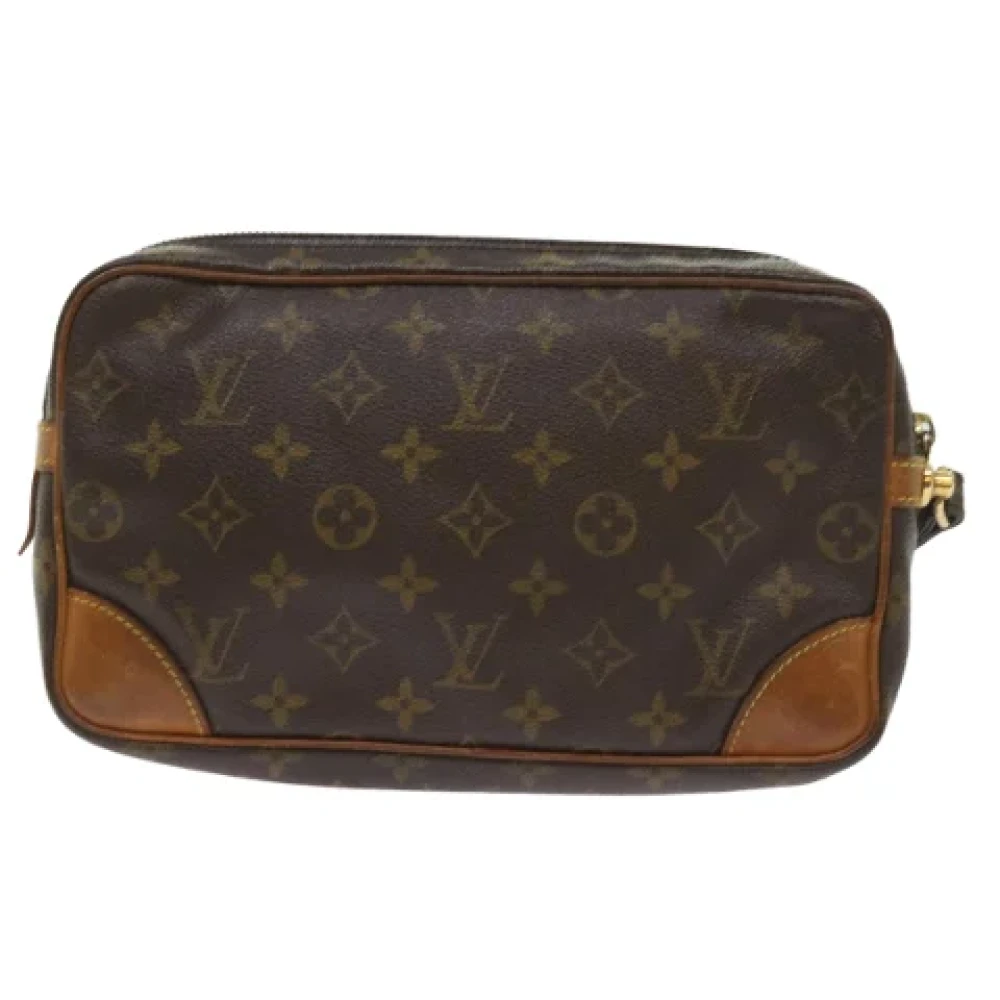 Louis Vuitton Vintage Pre-owned Canvas clutches Brown Dames
