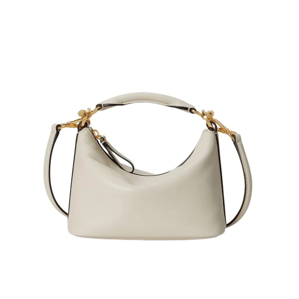 Ralph Lauren Women's White Mini Blaike Leather Tote Bag