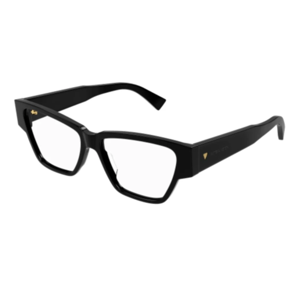 Bottega Veneta Donna Nero Bv1288o 001 Montature Da Vista Acetato Trasparente Cat Eye - Immagine 4