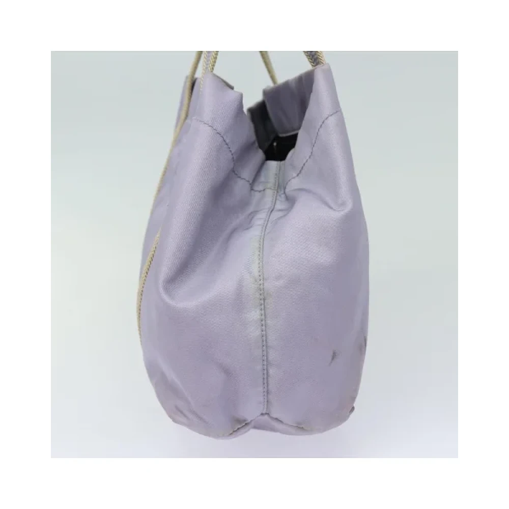 Prada Vintage Pre-owned Nylon handbags Purple Dames