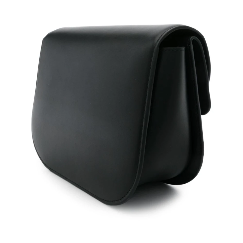 Furla Zwarte leren schoudertas met Boule slot Black Dames