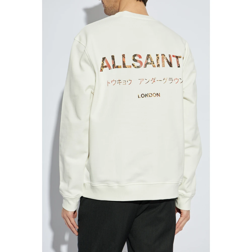 AllSaints Underground Sweatshirt White Heren