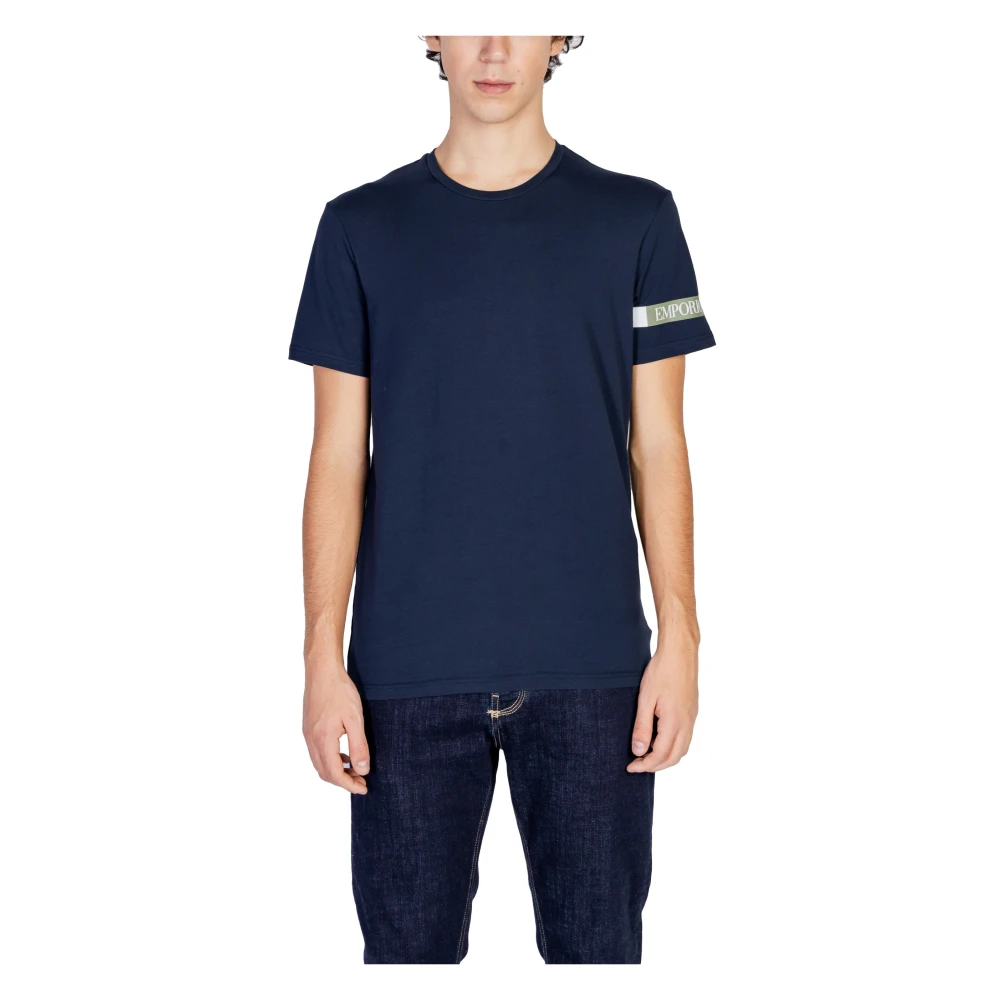 Emporio Armani Mannen T-shirt en Polo Collectie Blue Heren