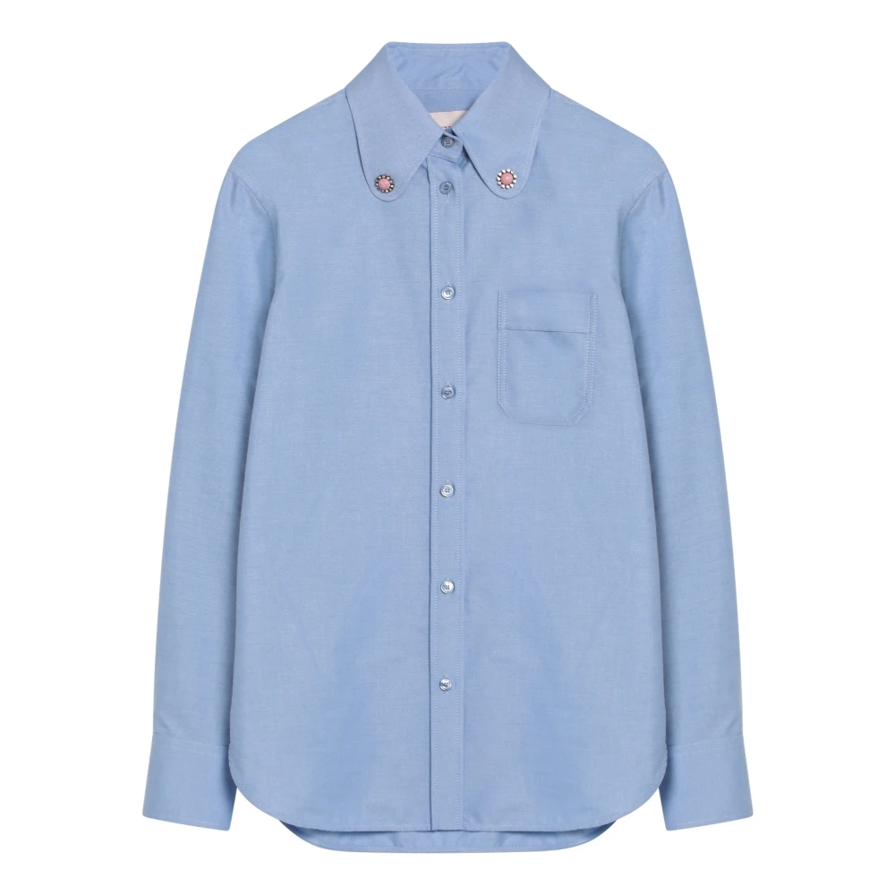 Valentino Garavani Lange mouwen overhemd Blue Dames