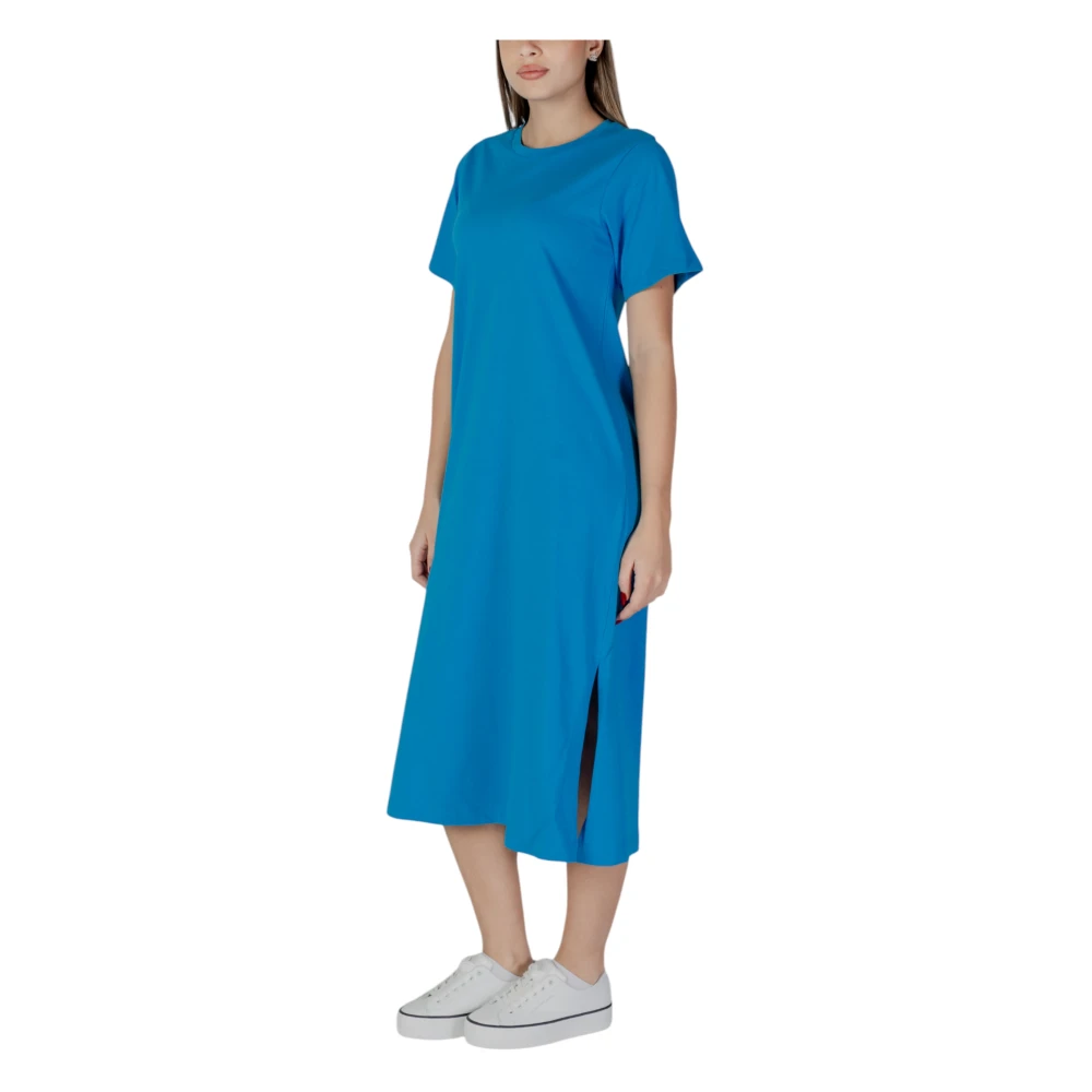 b.Young Lente Zomer Dames Katoenen Jurken Collectie Blue Dames