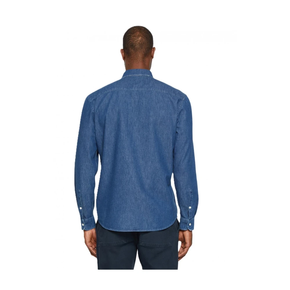 Dondup Katoenen Overhemden Blue Heren
