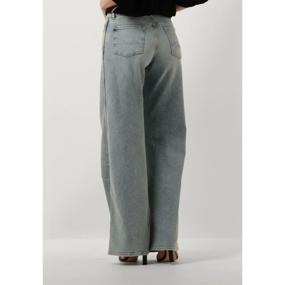 7 For All Mankind Vintage Sunday Wijde Jeans Blue Dames