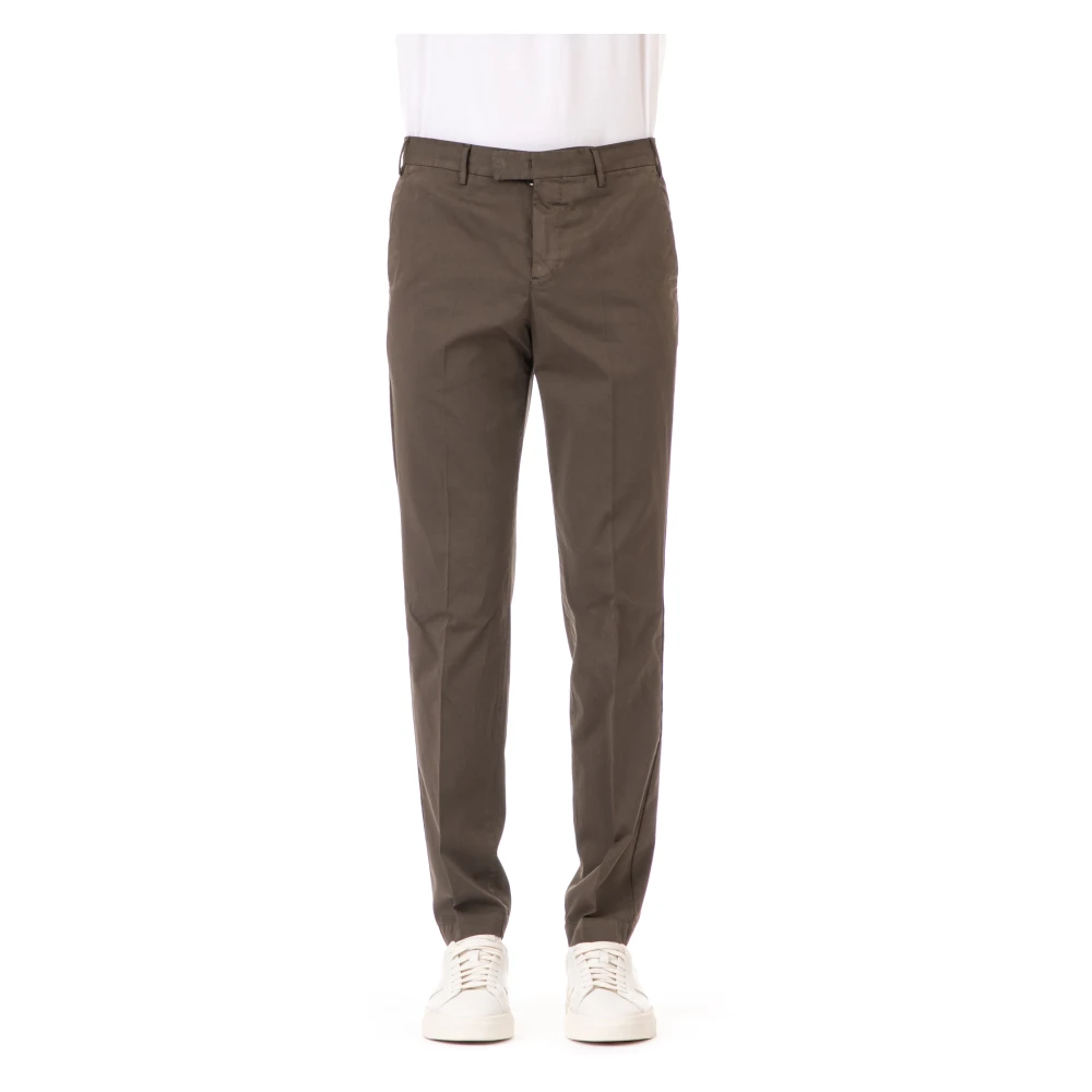 Pt Torino Men's Brown Slim-Fit Trousers - Slim-Fit Trousers - M - Trousers