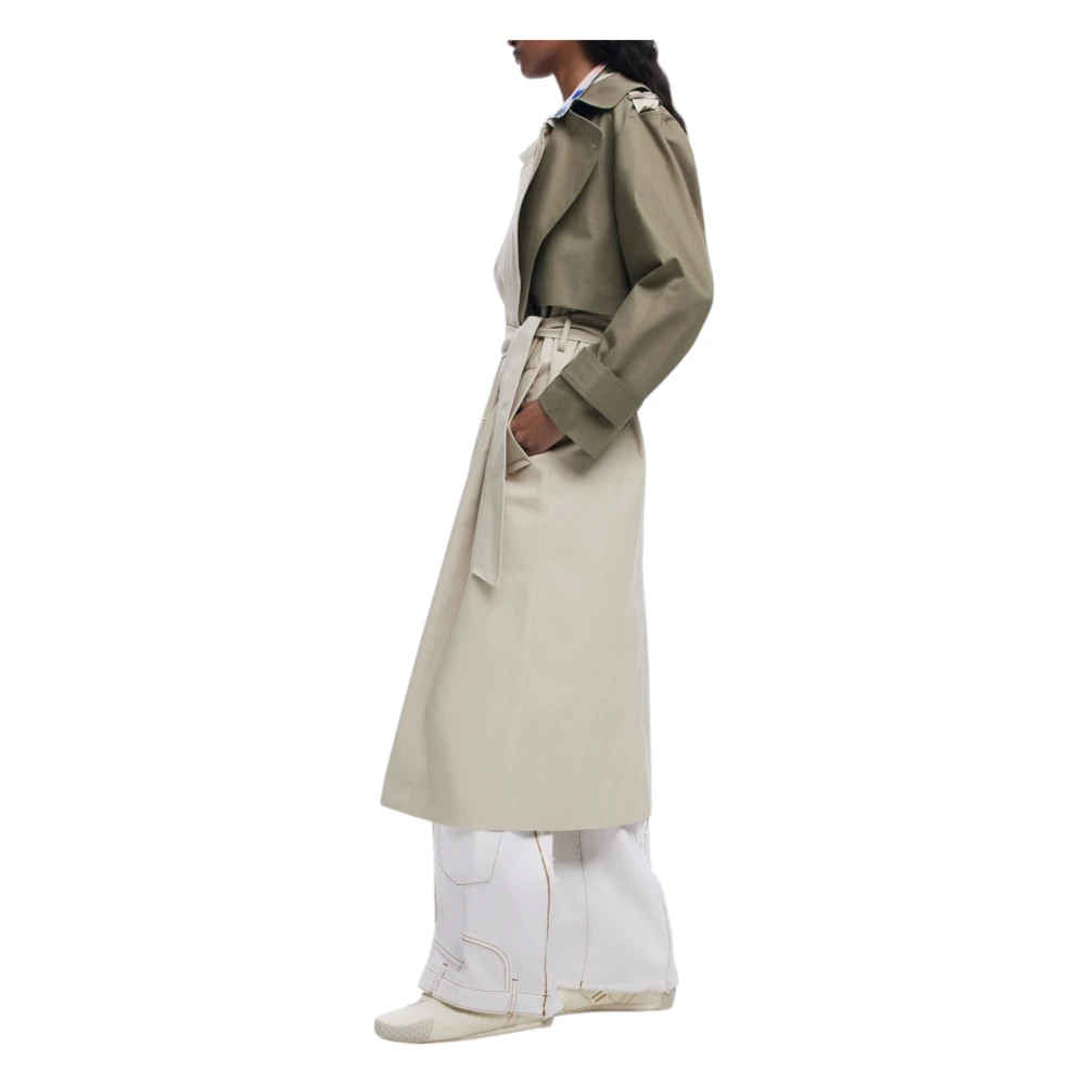 Desigual Katoenen Dames Parka en Trenchcoat Multicolor Dames