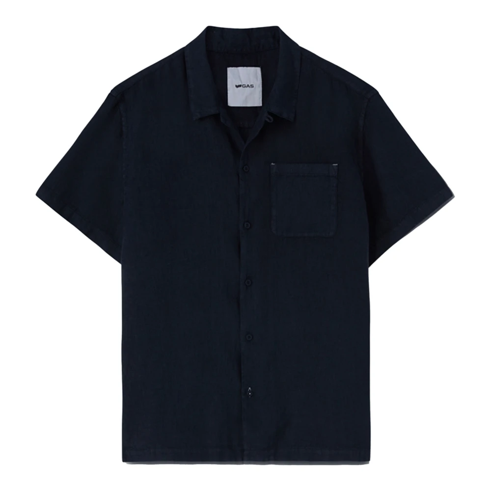 GAS Heren Overhemd Klassieke Moderne Stijl Blue Heren