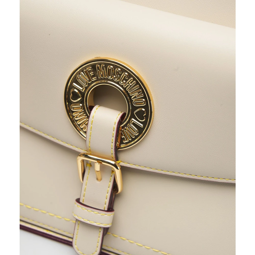 Love Moschino Stijlvolle Beige Schoudertas Beige Dames