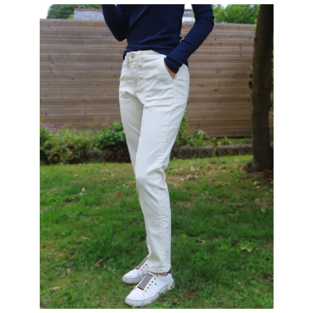 Islow Hoge Taille Werkbroek met Zakken Beige Dames