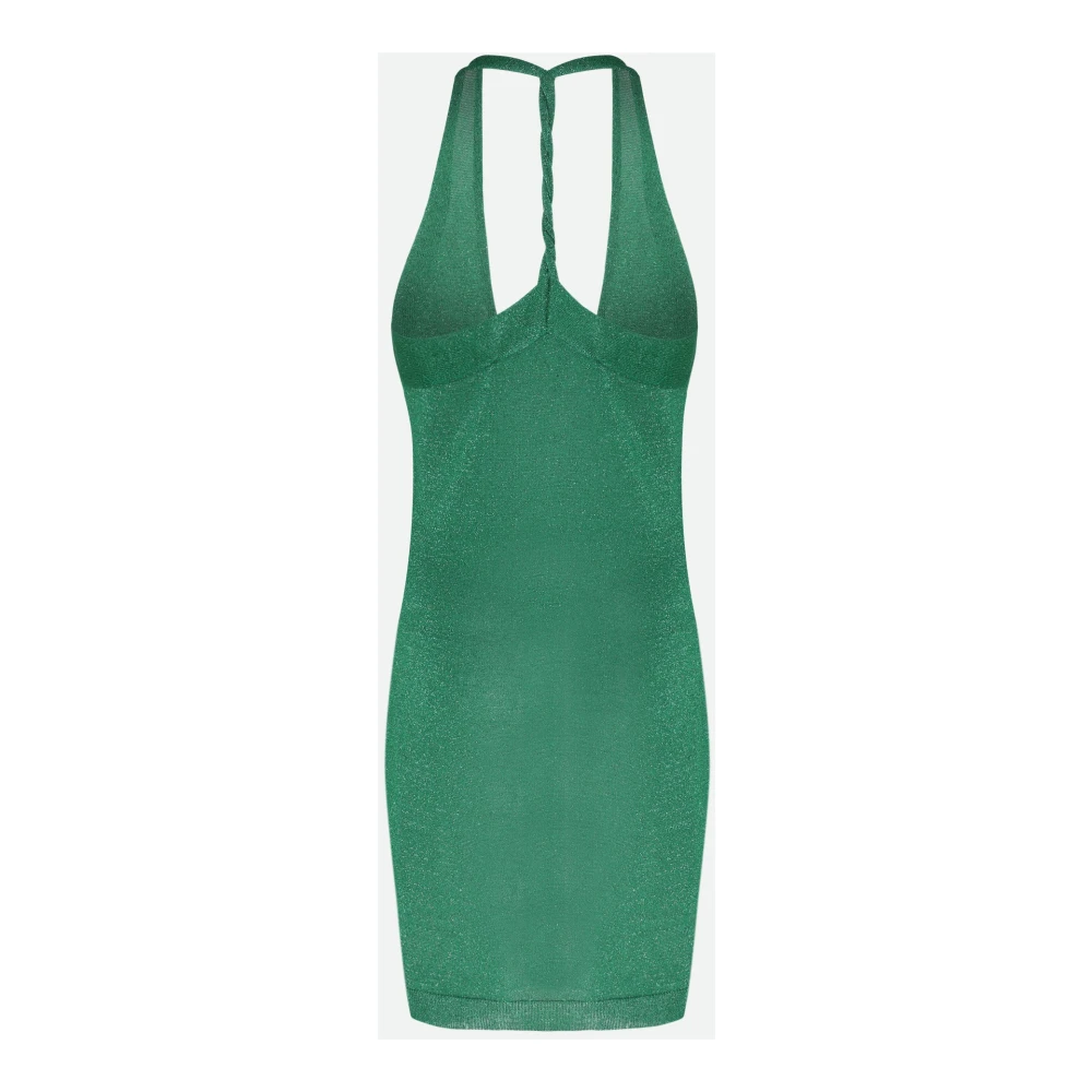 Circus Hotel Groene Mini Jurk met V-Hals Green Dames