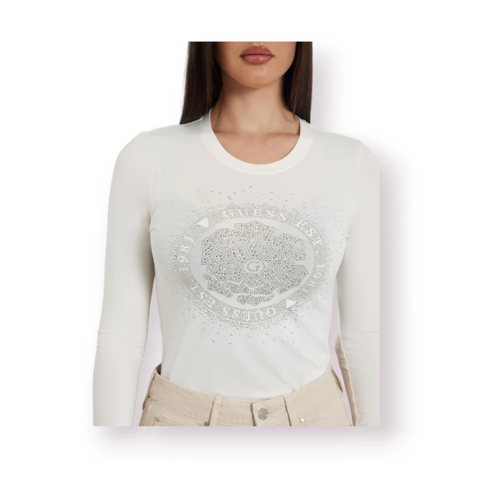 Guess Katoenen T-shirt White Dames
