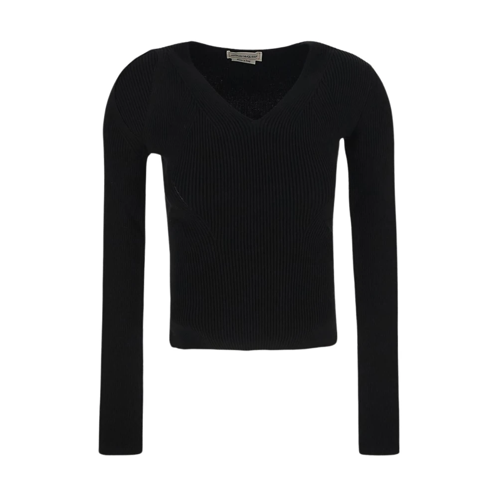 Gerippter Stricktop - Alexander McQueen - Modalova