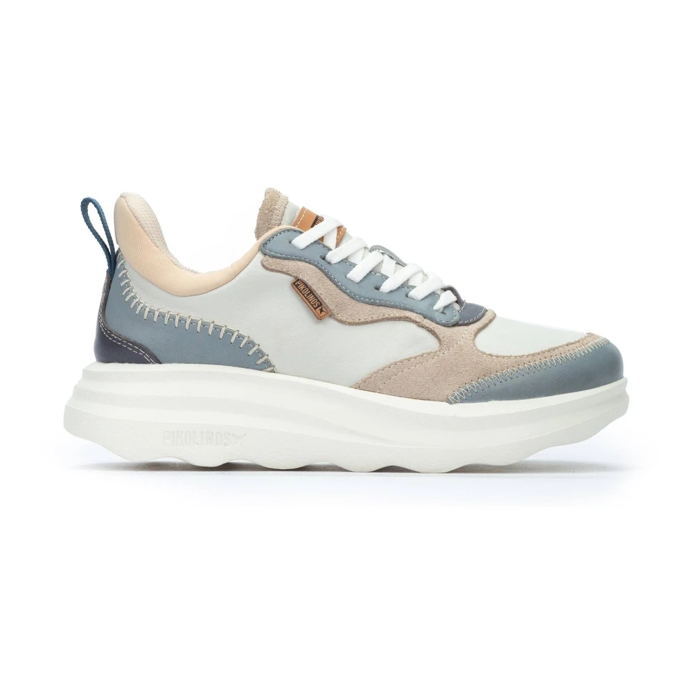 Pikolinos Blauwe Damessneaker Trendy Stijl Dames Schoenen Veelkleurig Multicolor
