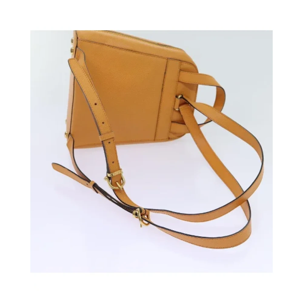 Celine Vintage Pre-owned Leather backpacks Orange Dames