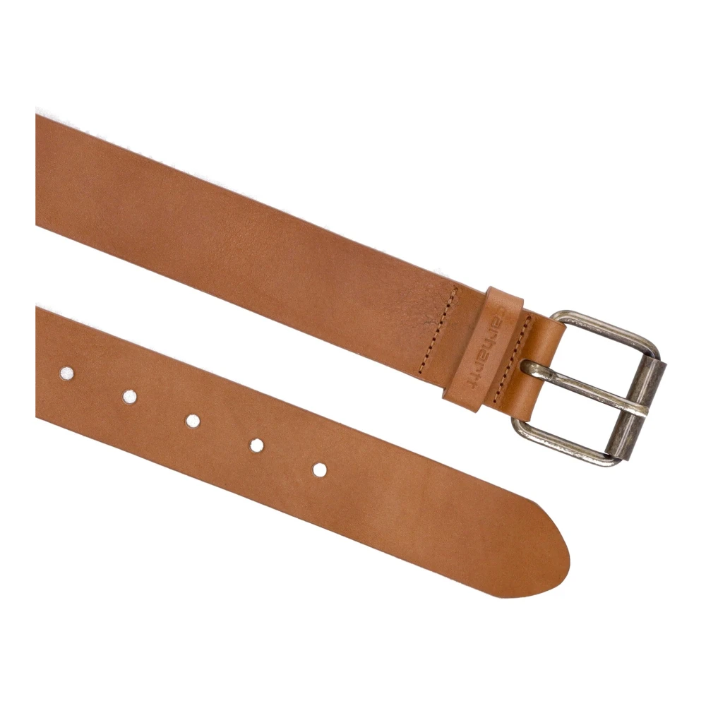 Carhartt WIP Script Leren Riem Honing Goud Brown Heren