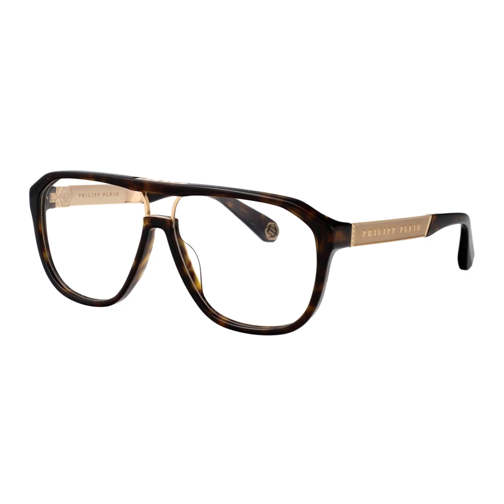 Philipp Plein Militaire Optische Stijl Zonnebril Brown Unisex