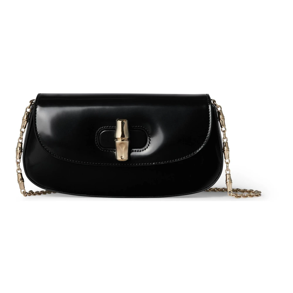Gucci Black Shoulder Bags, Female, One Size, Bamboo Night Small Bag