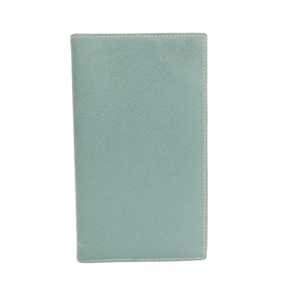 Hermès Vintage Pre-owned Leather home-office Blue Dames