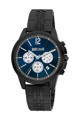 black-stainless-steel-analog-watch