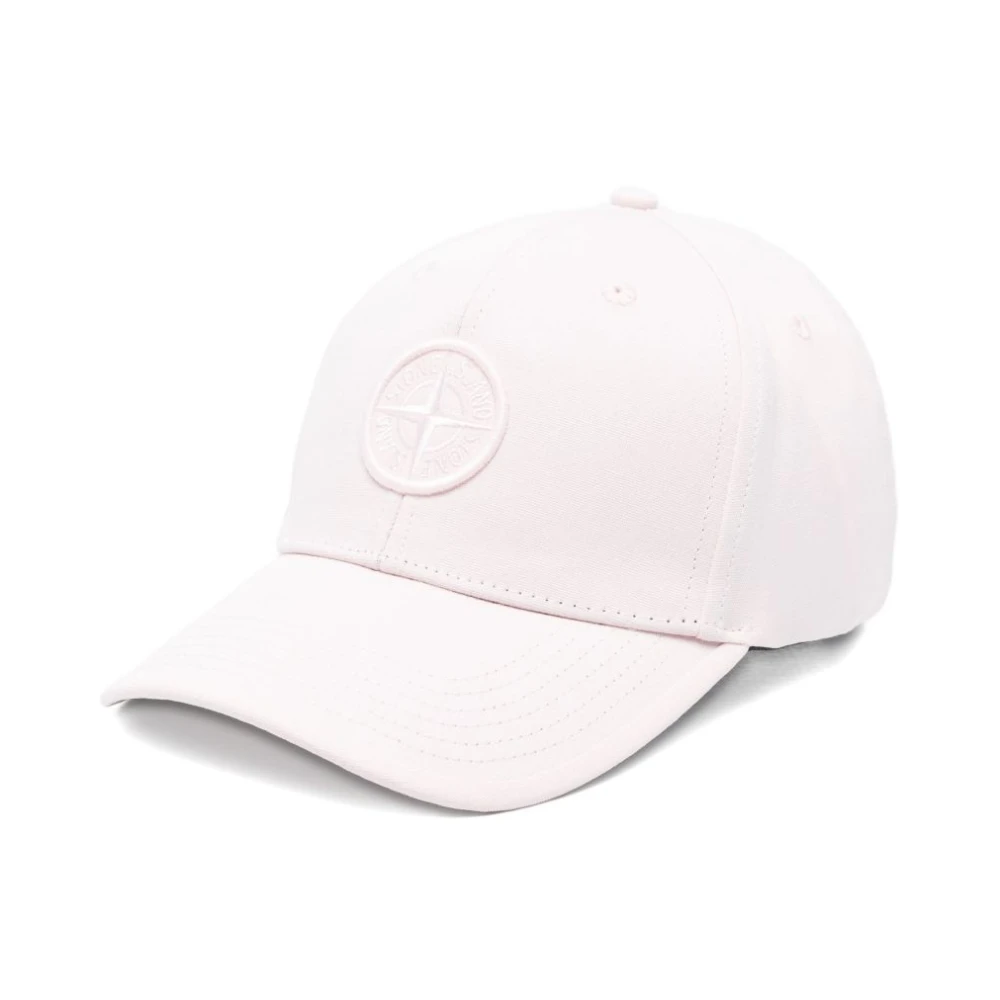 Stone Island Pink Cap With Logo - Unisex - Hats & Caps - M - Accessories