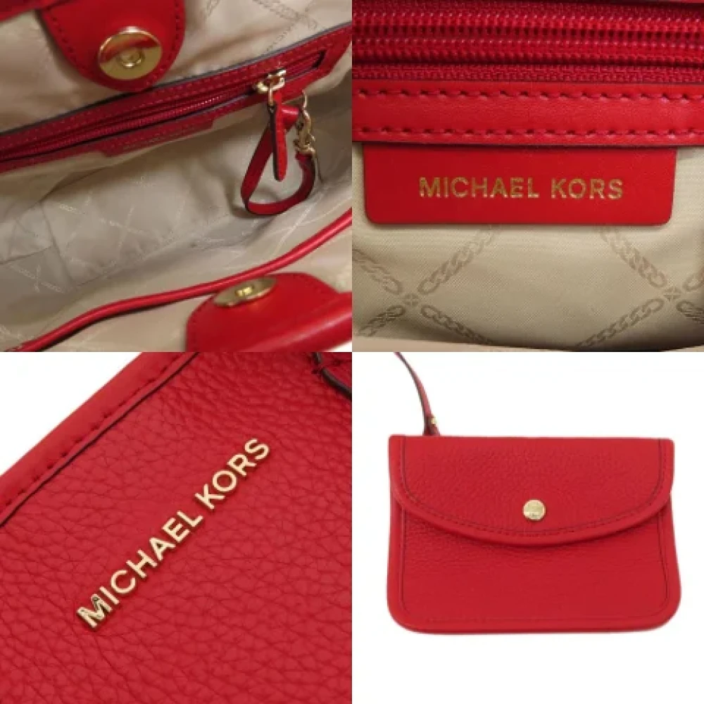Michael Kors Pre-owned Leather totes Red Dames