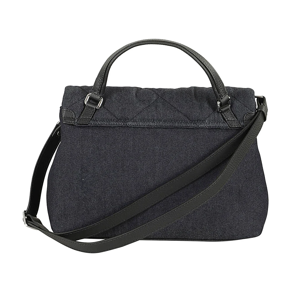 Zanellato Denim Padded Postina Tas Blue Dames