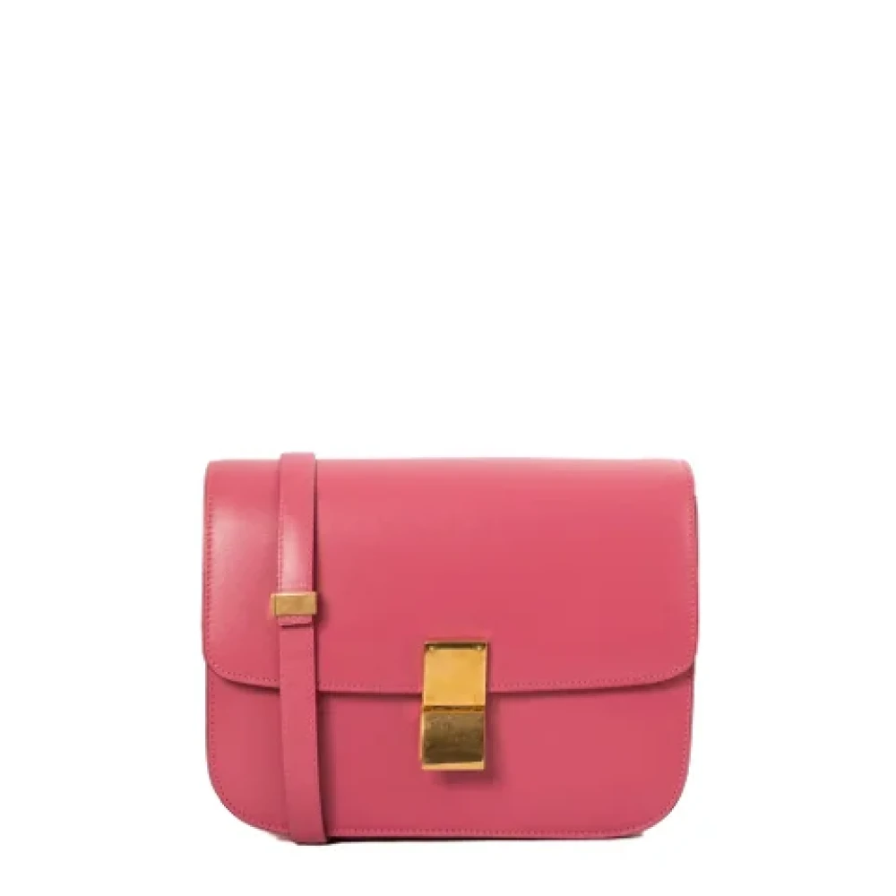 Celine Vintage Pre-owned Leather celine-bags Pink Dames