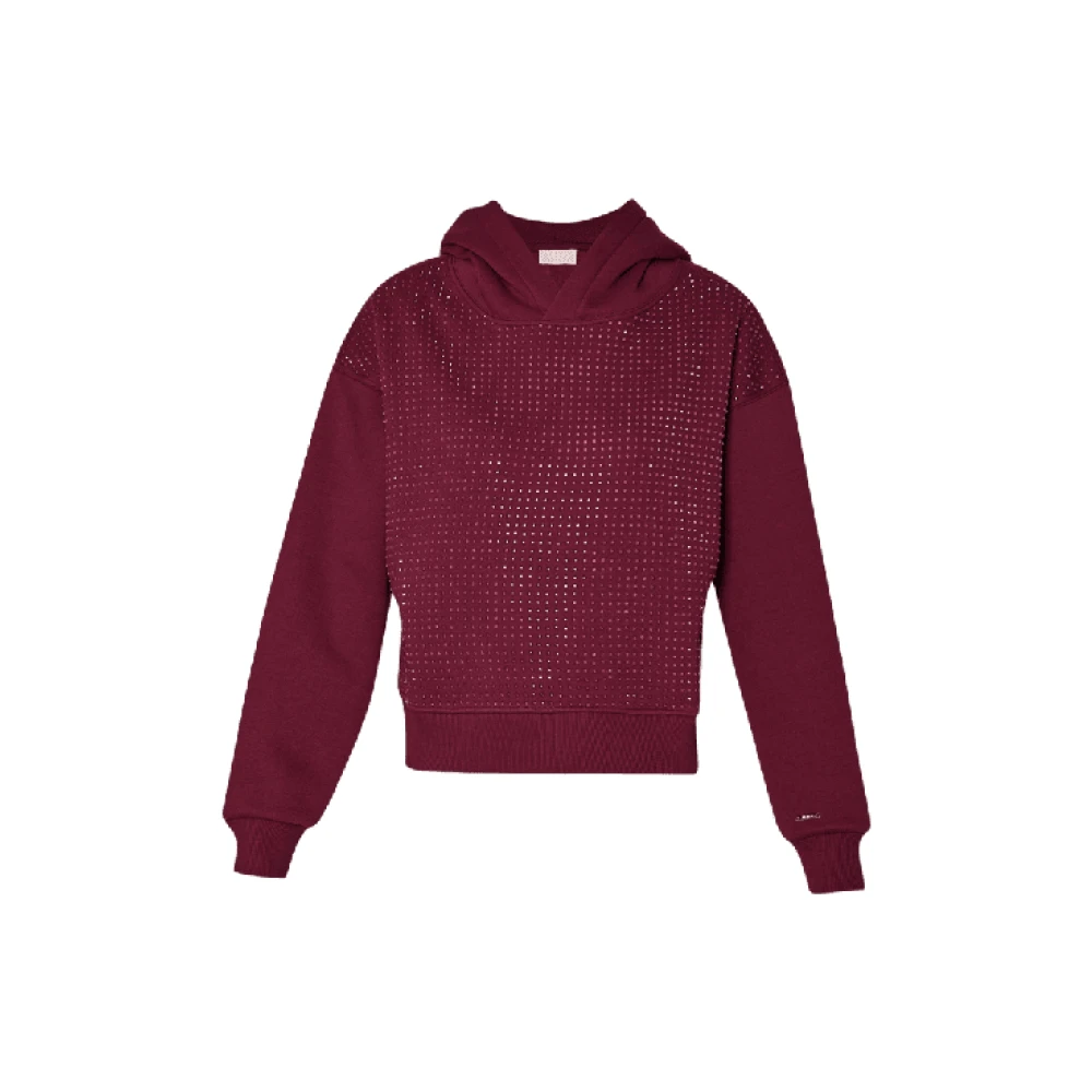 Liu Jo Hoodie met Wine Strass Red Dames