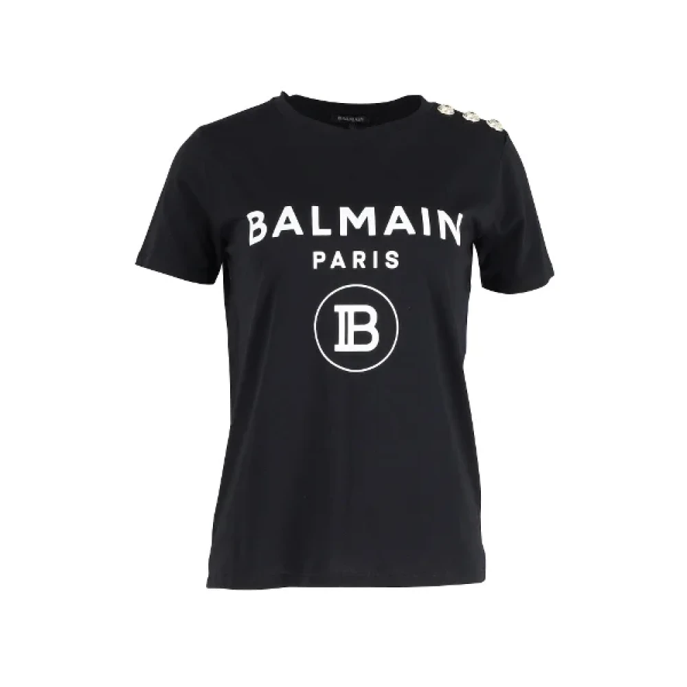 Balmain Pre-owned Cotton tops Black Dames