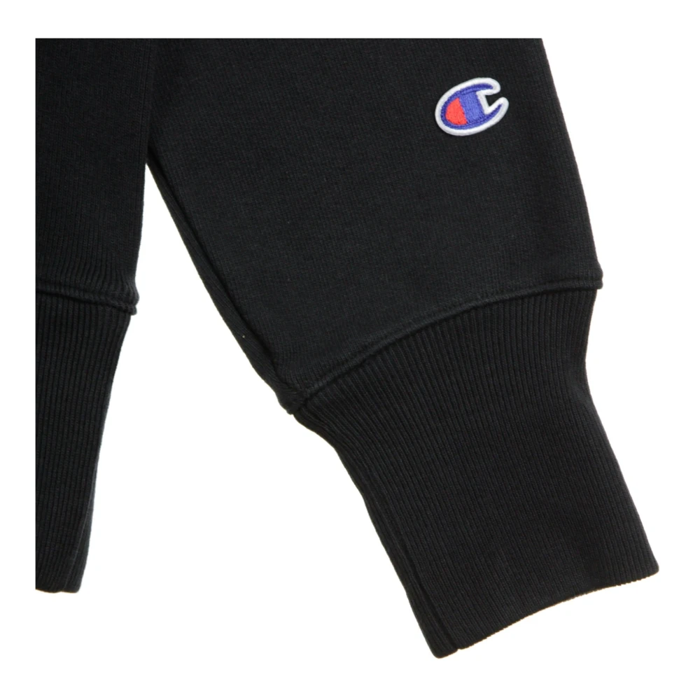 Champion Zwarte Crewneck Sweatshirt voor Mannen Black Heren