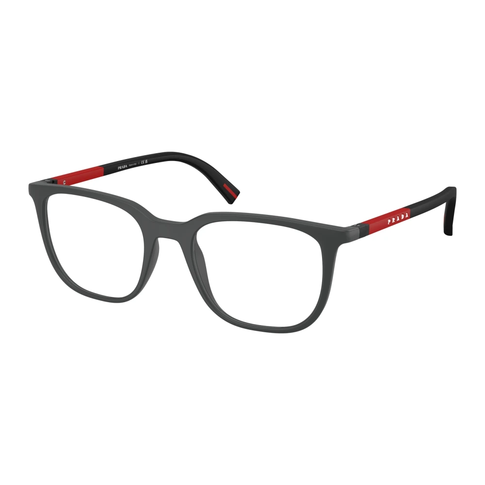 Prada Men's Gray Glasses,, Eyeglasses Medium