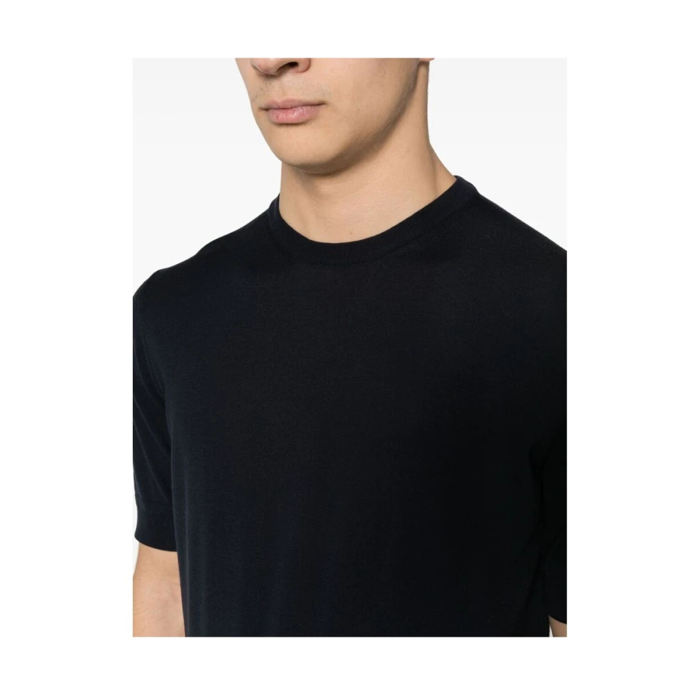 Goes Botanical Botanische Crew Neck T-Shirt Blue Heren