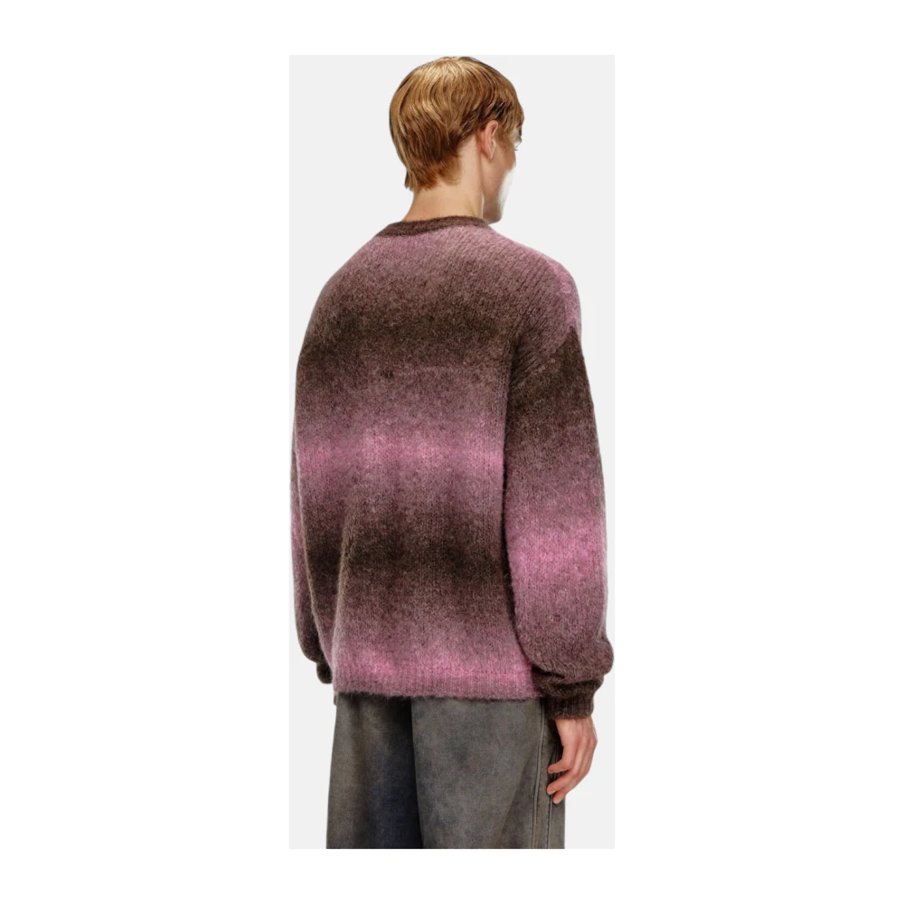 Diesel Alpaca Blend Regular-Fit Sweater Purple Heren