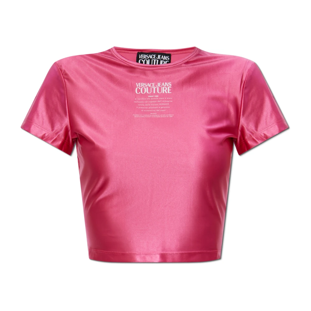 Versace Jeans Couture T-shirt met print Pink Dames