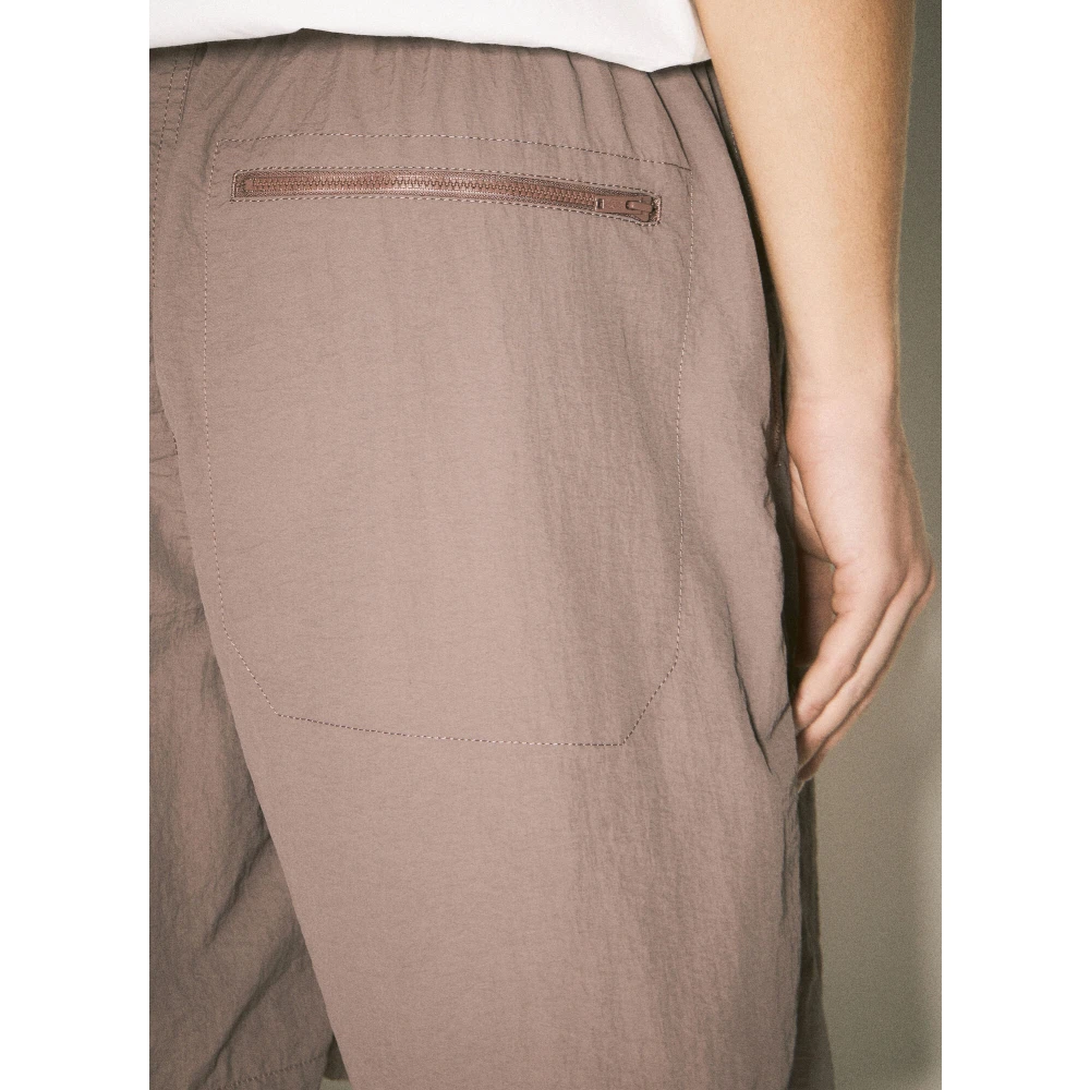 Undercover Shorts met ritszakken en kreukeleffect Brown Heren