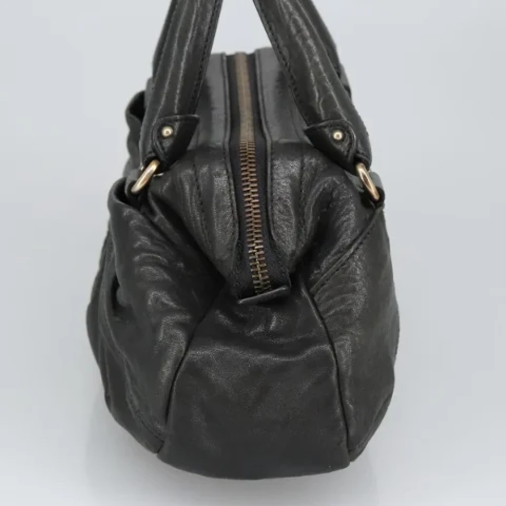 Salvatore Ferragamo Pre-owned Leather handbags Black Dames