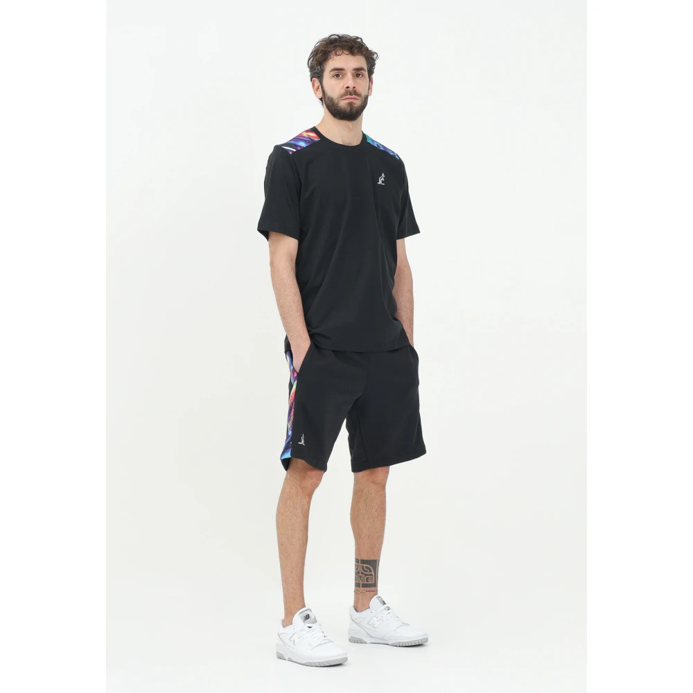 Australian Zwarte sportieve shorts met contrastbanden Black Heren